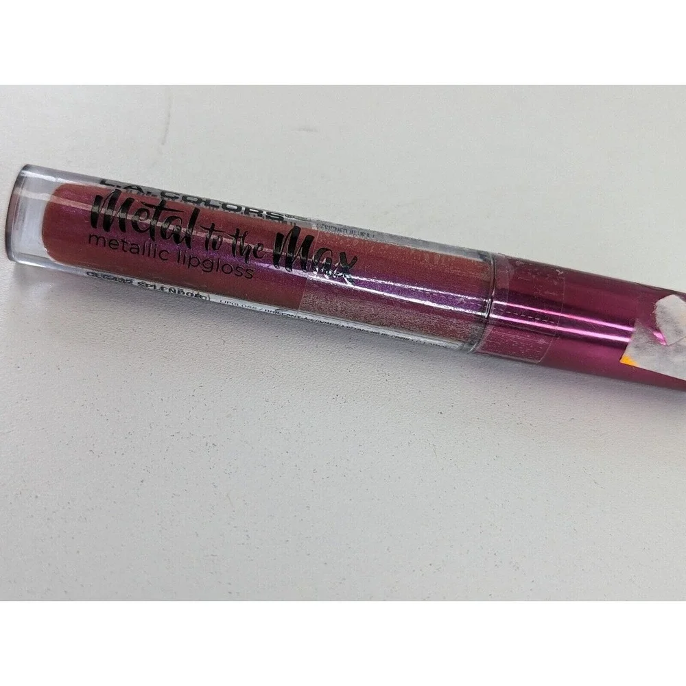 L.A. Colors Metal‎ To The Max Metallic Lipgloss in Splendor Brand New